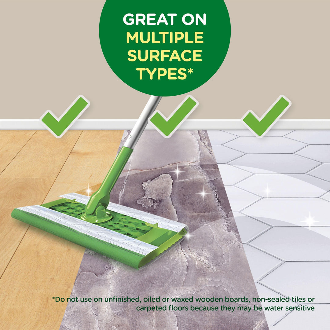 Swiffer Sweep + Mop Wet Pads Refill, Lavender, 12 Count