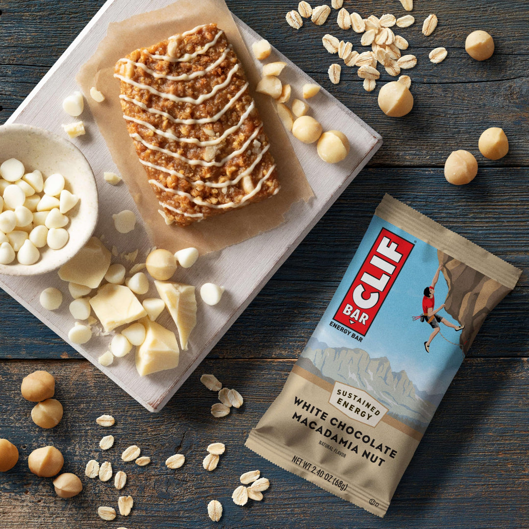 CLIF Bar Protein Energy Bars, White Chocolate Macadamia Nut, 15 Count