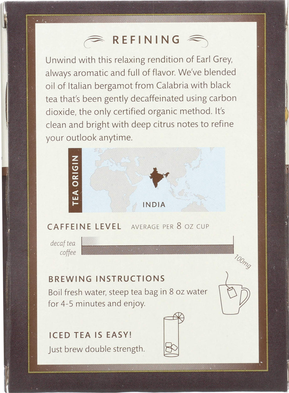 Choice Organic Teas Decaf Earl Grey, 16 Count