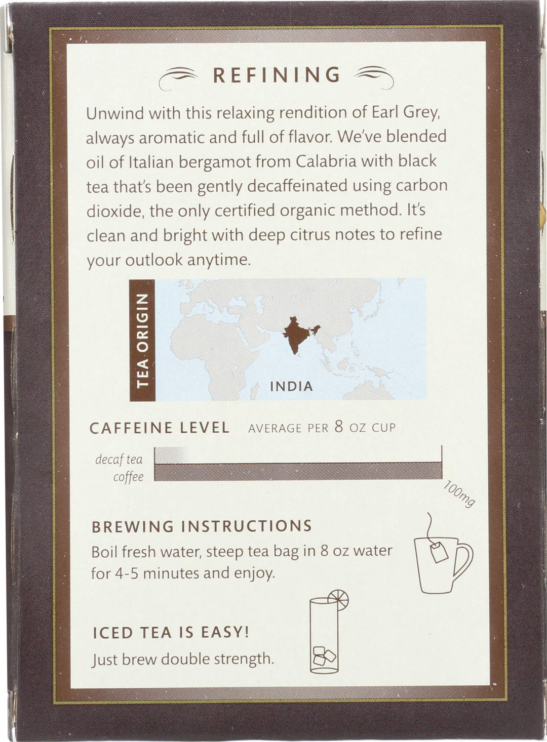 Choice Organic Teas Decaf Earl Grey, 16 Count