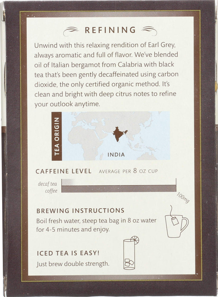 Choice Organic Teas Decaf Earl Grey, 16 Count