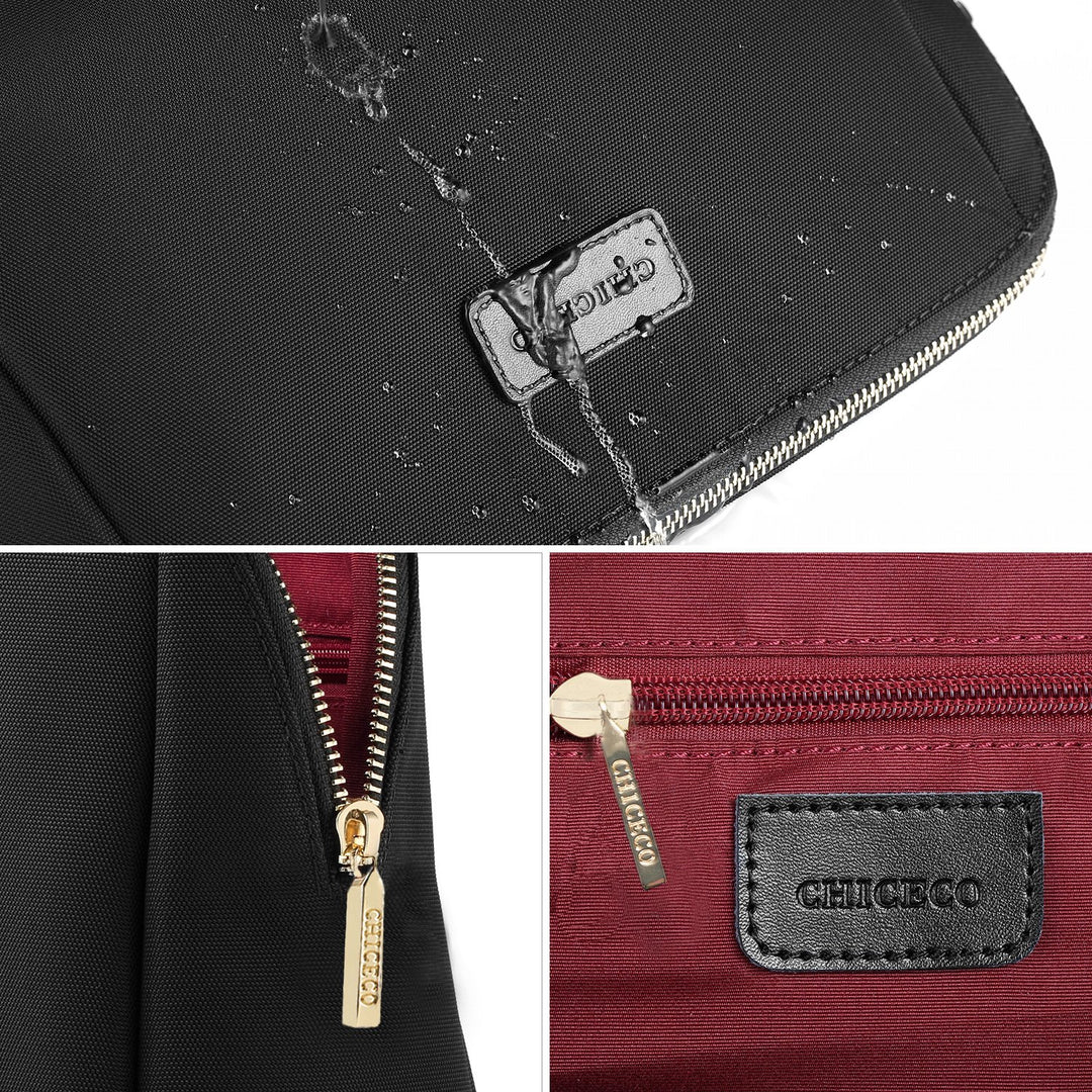 CHICECO Cosmetic Pouch Clutch, Black