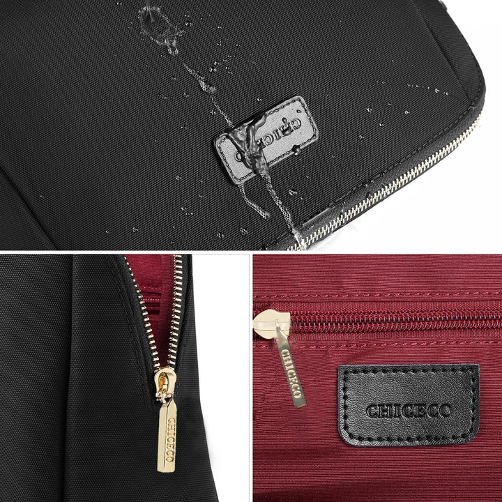 CHICECO Cosmetic Pouch Clutch, Black
