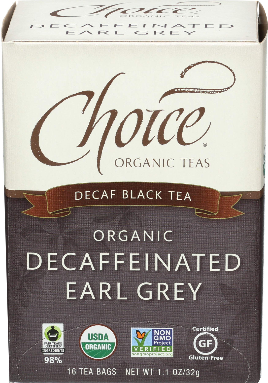 Choice Organic Teas Decaf Earl Grey, 16 Count