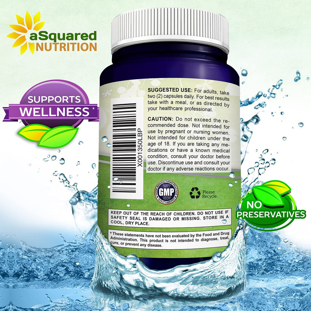 aSquared Nutrition Resveratrol Supplement, 1000 mg, 180 Count