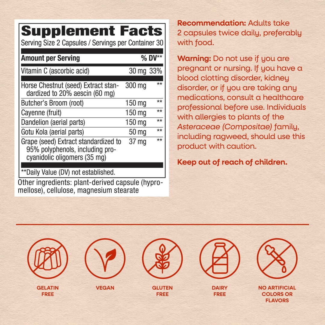Nature's Way Leg Veins, 60 Count