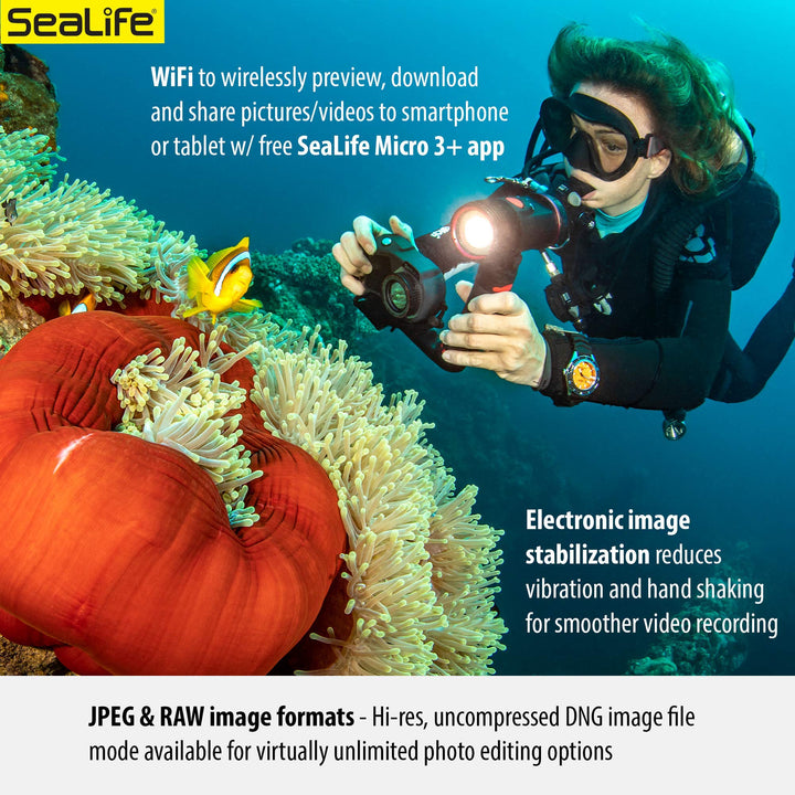 SeaLife Micro 3.0 Underwater Camera, 64GB, 16mp, 4K