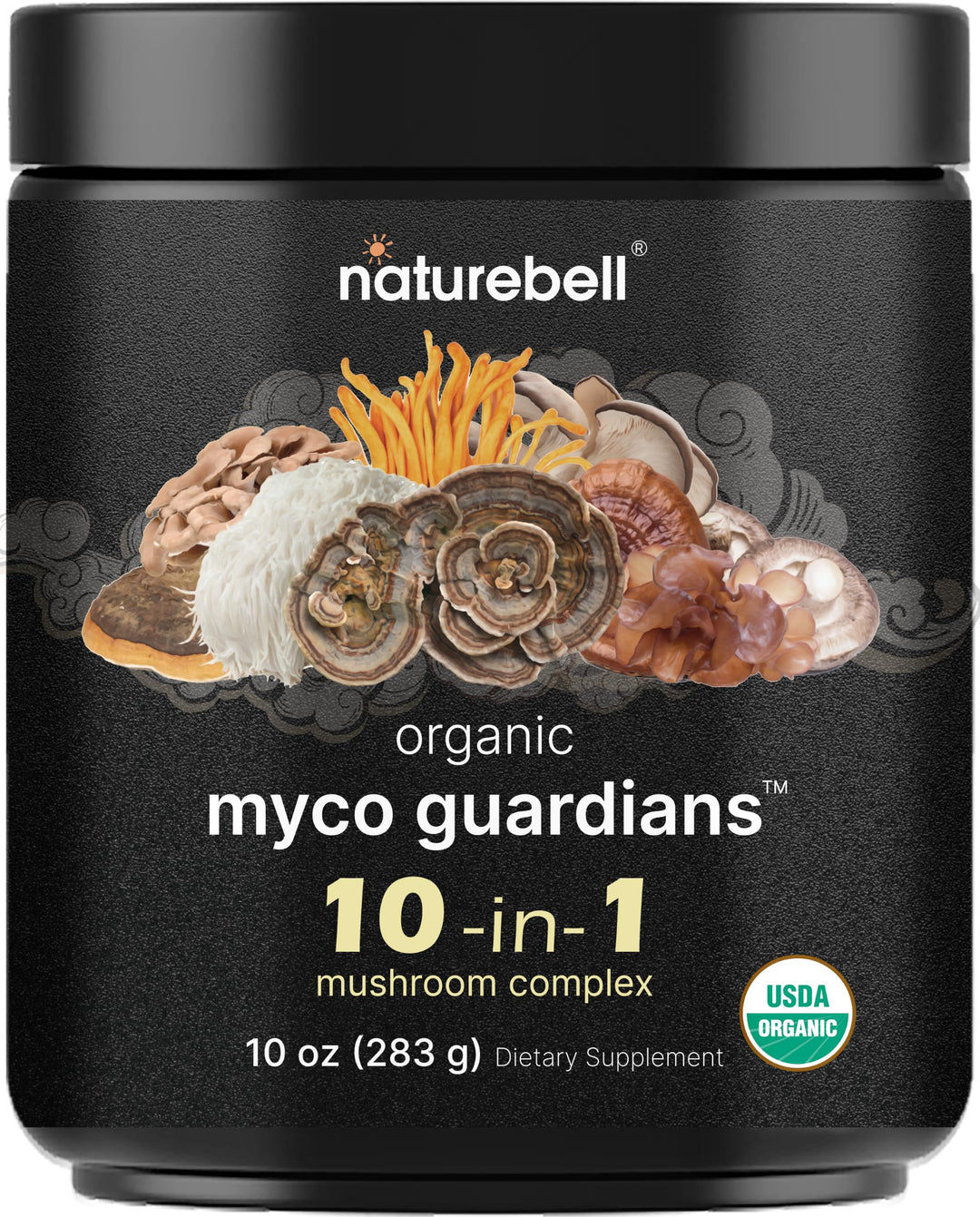 NatureBell Organic Mushroom Powder, 10 oz