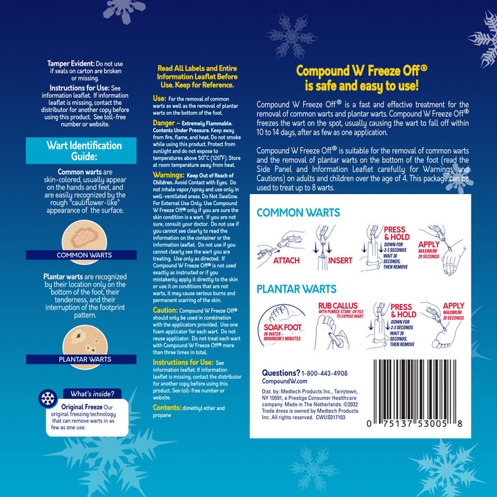 Compound W Freeze Off Wart Remover, 8 Count