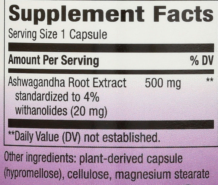 Nature's Way Ashwagandha Extract, 60 Count