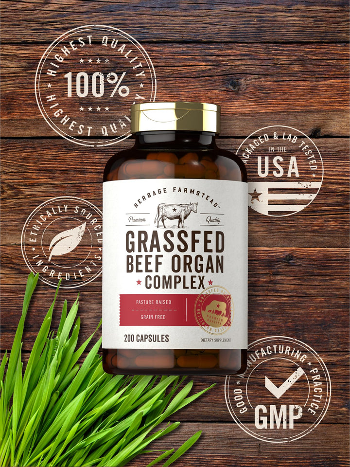 Carlyle Grass Fed Beef Organ Complex, 200 Count