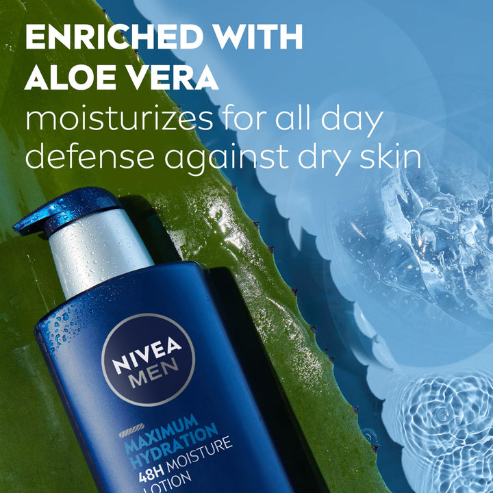 NIVEA MEN Maximum Hydration Body Lotion, 16.9 fl oz