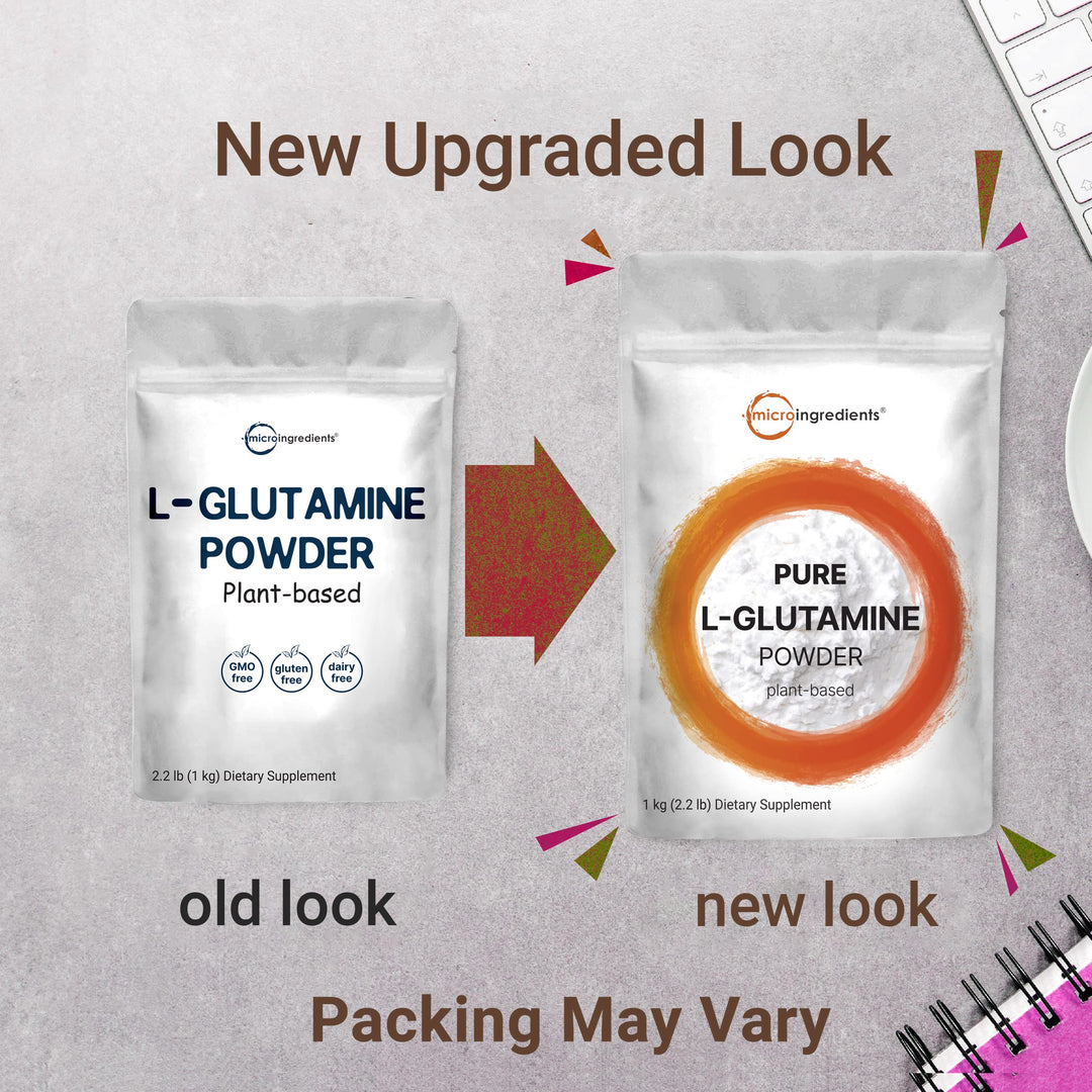 Micro Ingredients L-Glutamine Powder, Unflavored, 1 kg