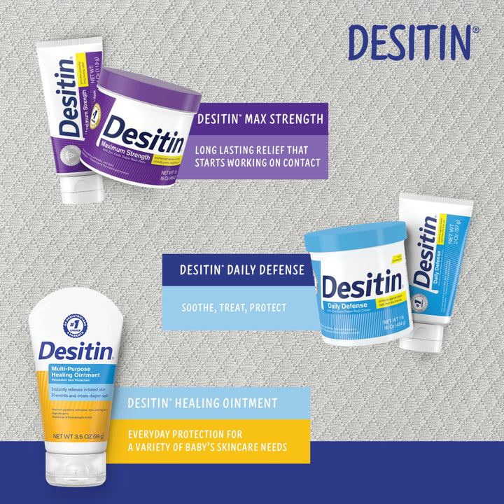 Desitin Maximum Strength Diaper Rash Cream, 40% Zinc Oxide, 16 oz