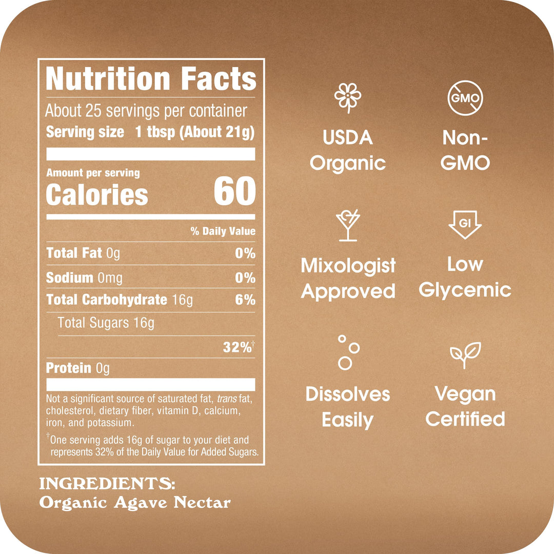 Agave In The Raw Organic Nectar, 18.5 oz
