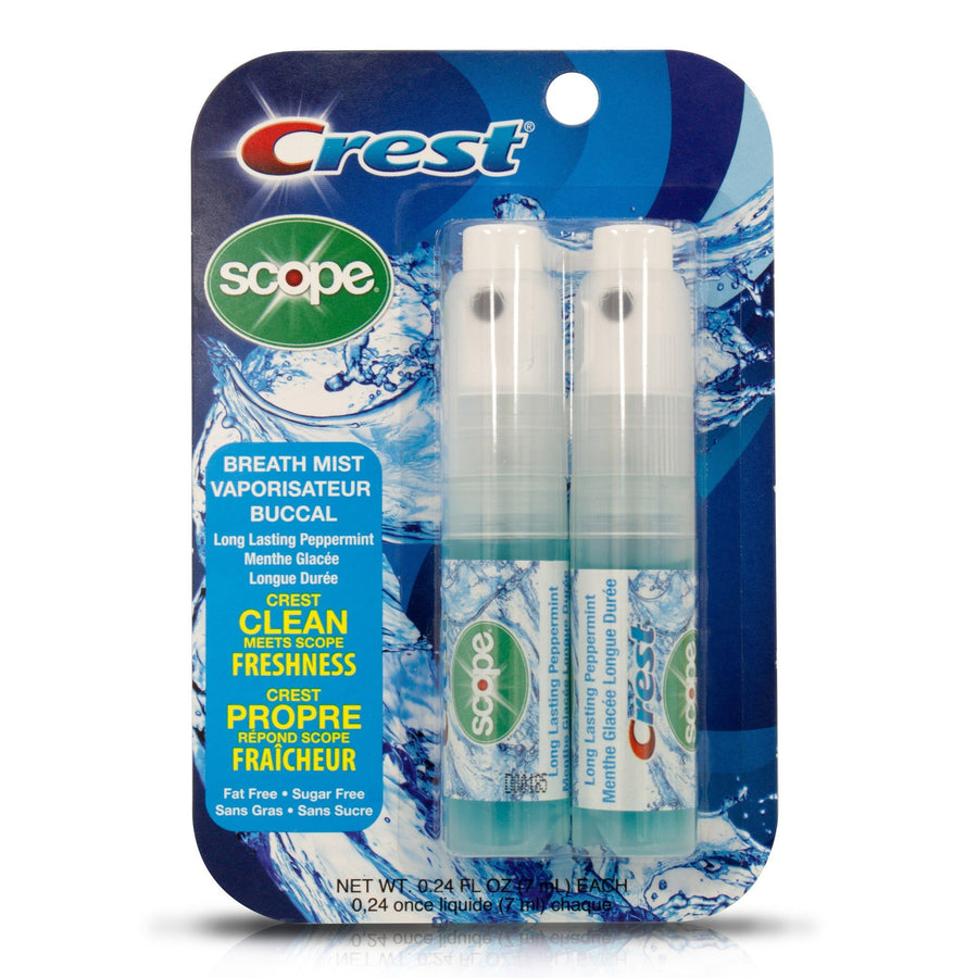 Crest Breath Mist, Peppermint, 2 Count