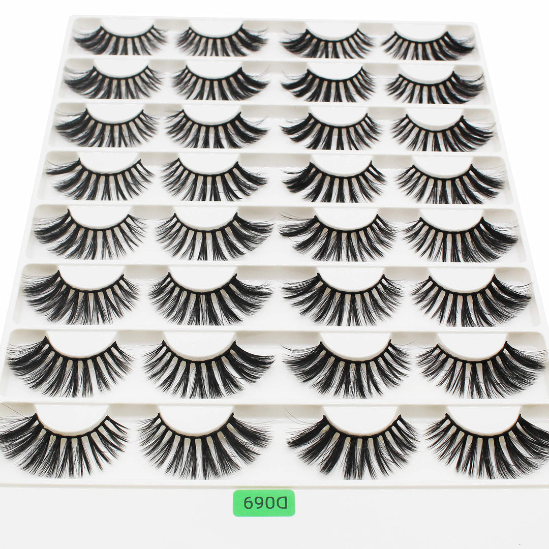 Vayator 3D Mink False Eyelashes, D069, 16 Pairs