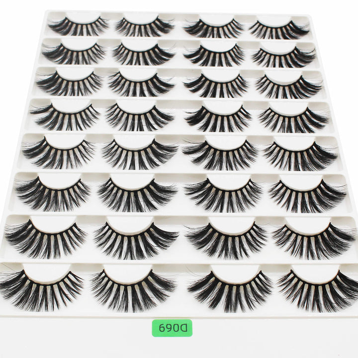 Vayator 3D Mink False Eyelashes, D069, 16 Pairs