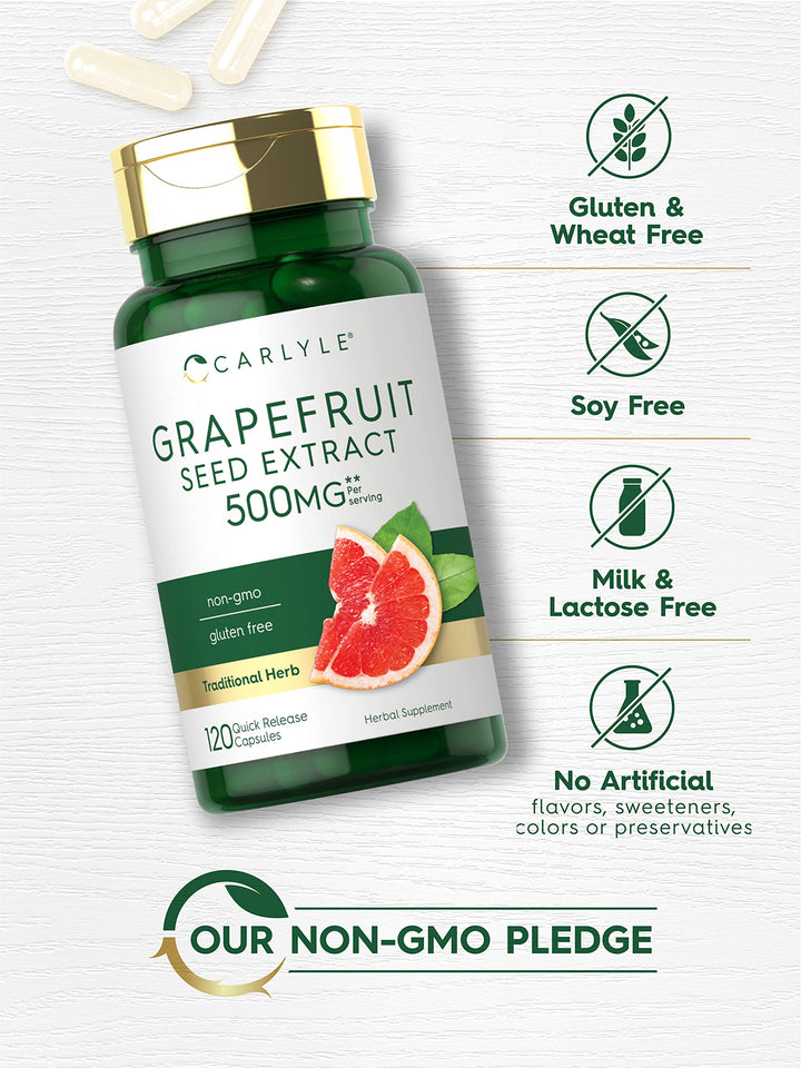 Carlyle Grapefruit Seed Extract, 500 mg, 120 Count