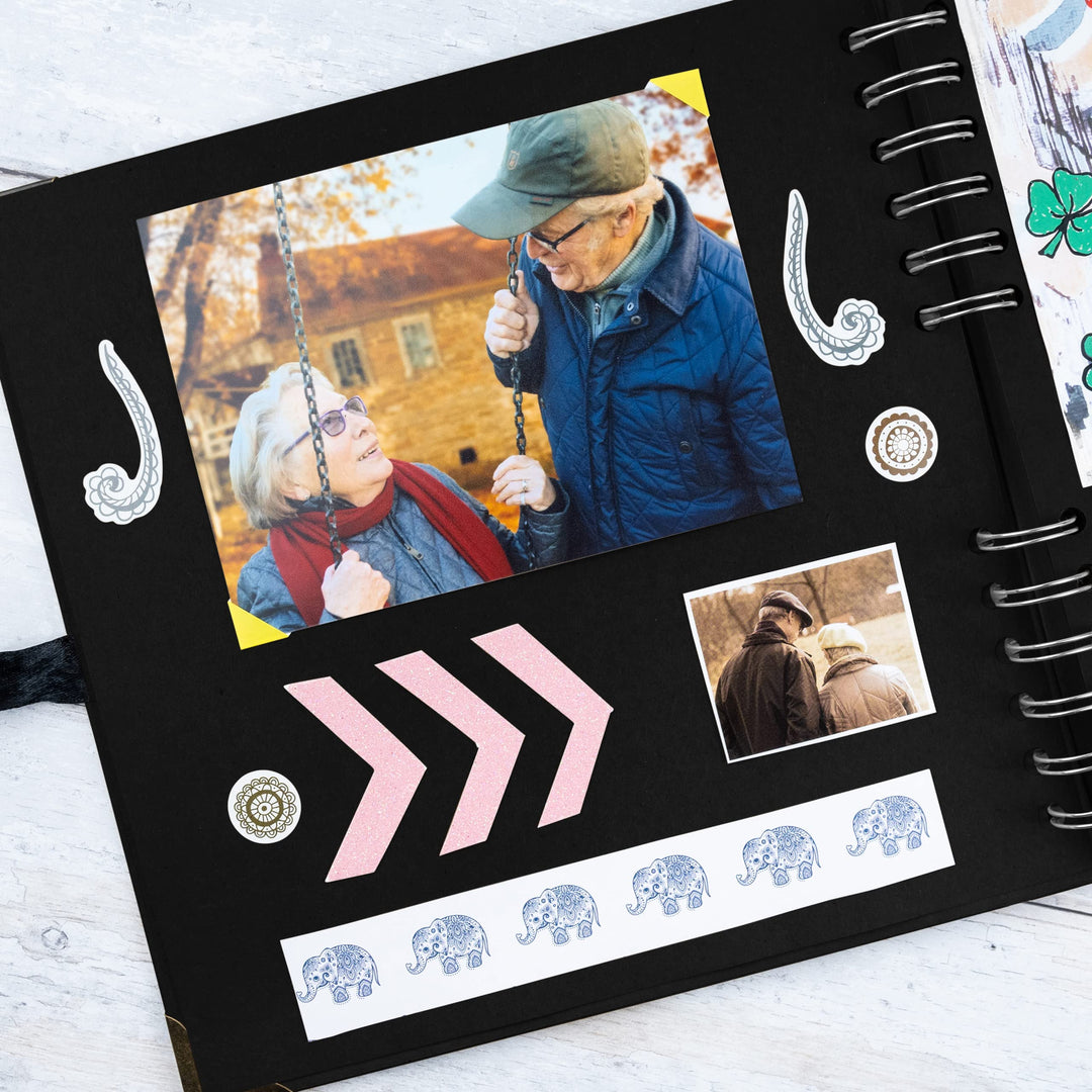 Bstorify Square Scrapbook Photo Album, 60 Pages, 21 x 21 cm