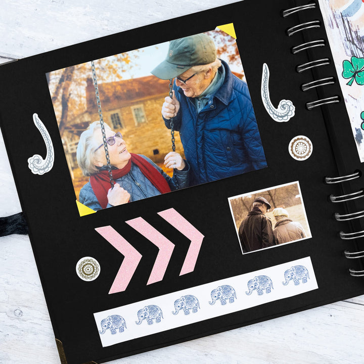 Bstorify Square Scrapbook Photo Album, 60 Pages, 21 x 21 cm