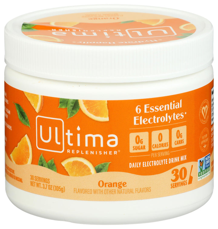 Ultima Replenisher Electrolytes Powder, Orange, 30 Count
