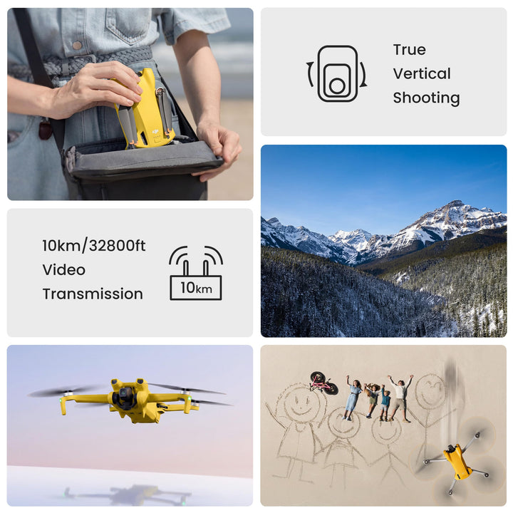 DJI Mini 3 Pro Drone, DJI RC, Under 249 g