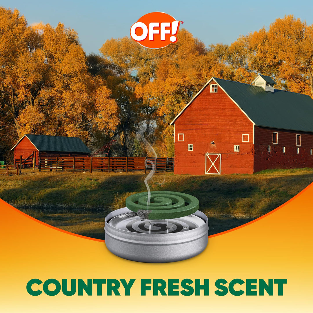 OFF! Mosquito Repellent Coils, Country Fresh, 6 Count, Pack of 6