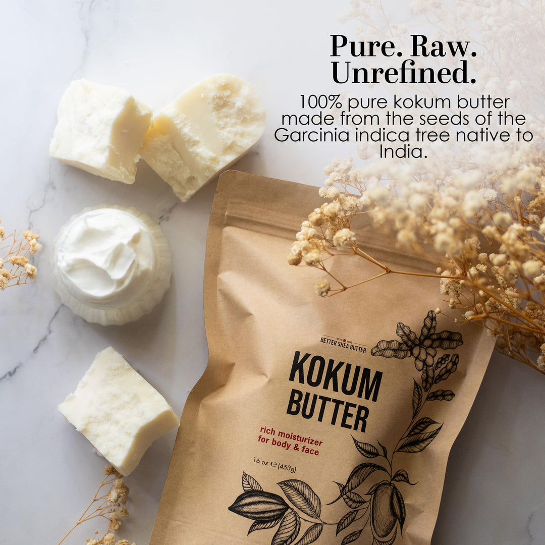 Better Shea Butter Kokum Butter, Unscented, 8 oz
