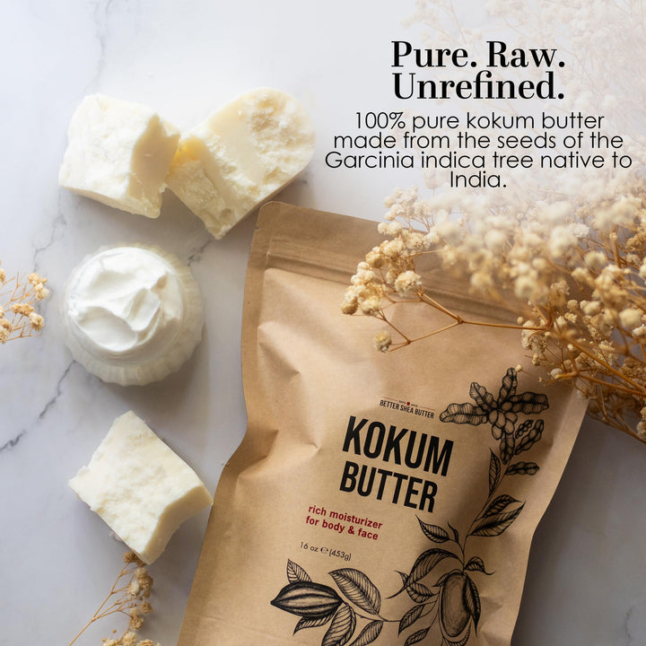 Better Shea Butter Kokum Butter, Unscented, 8 oz