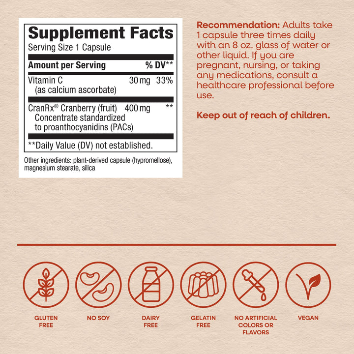 Nature's Way Cranberry Standardized Extract, 120 Count