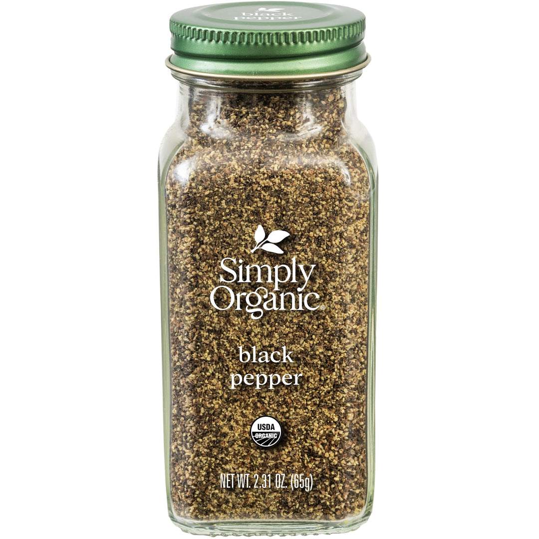 Simply Organic Pepper, Black Medium Grind, 2.31 oz