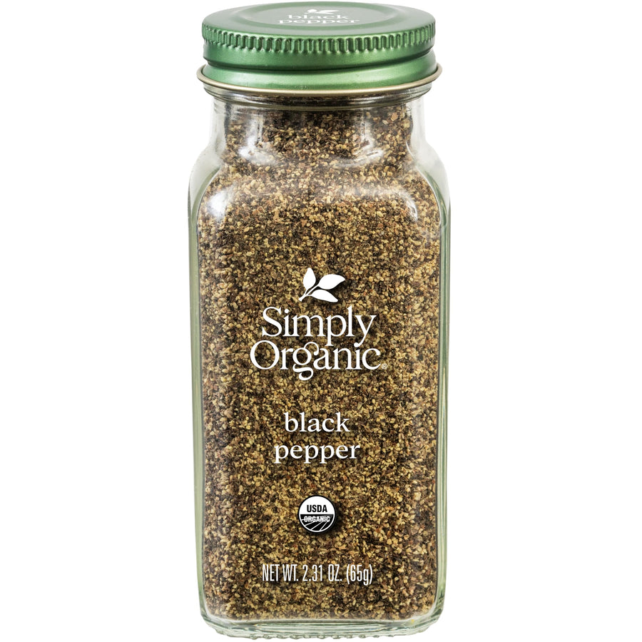 Simply Organic Pepper, Black Medium Grind, 2.31 oz