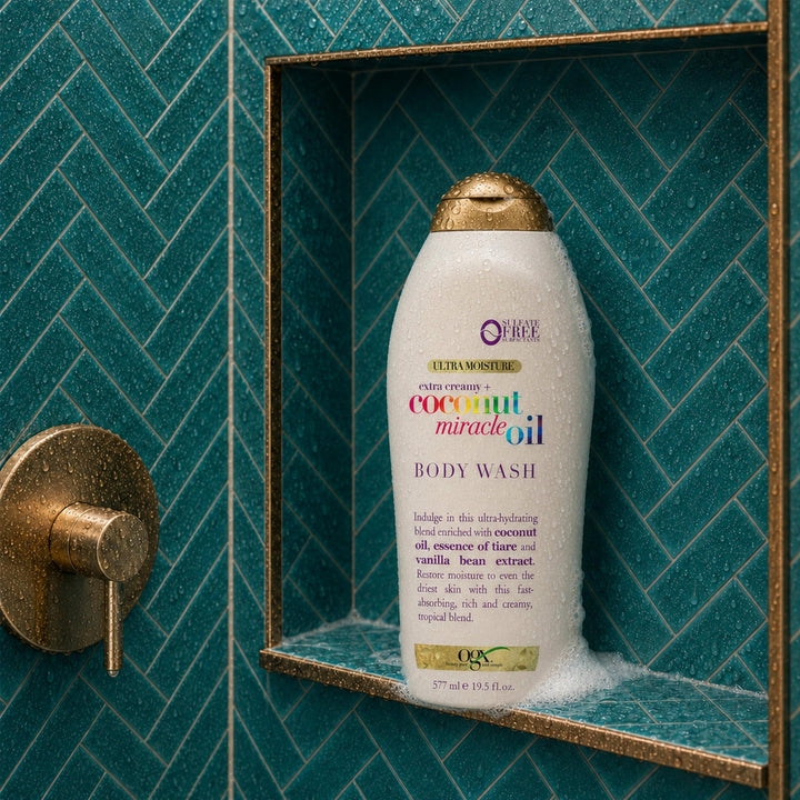 OGX Extra Creamy + Coconut Miracle Oil Moisture Body Wash, 19.5 fl oz