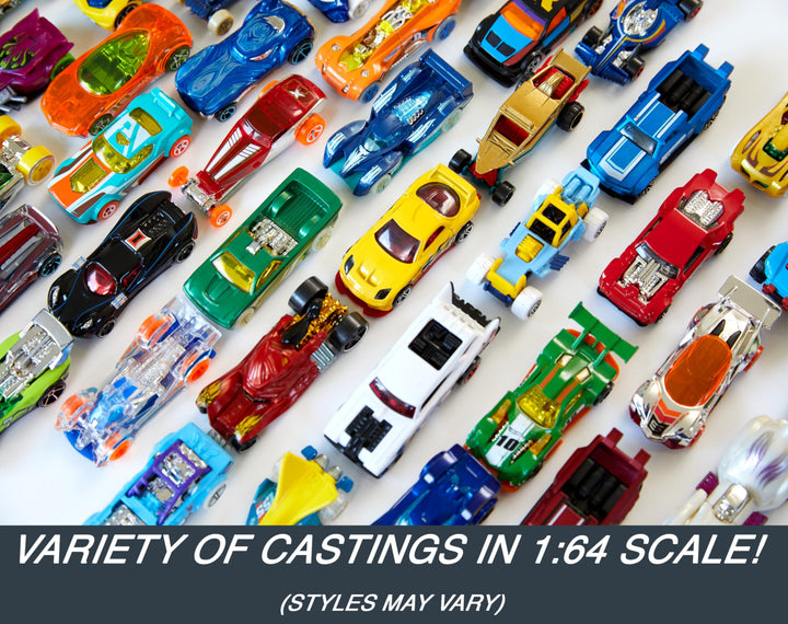 Hot Wheels 1:64 Scale Toy Trucks and Cars, 50 Count