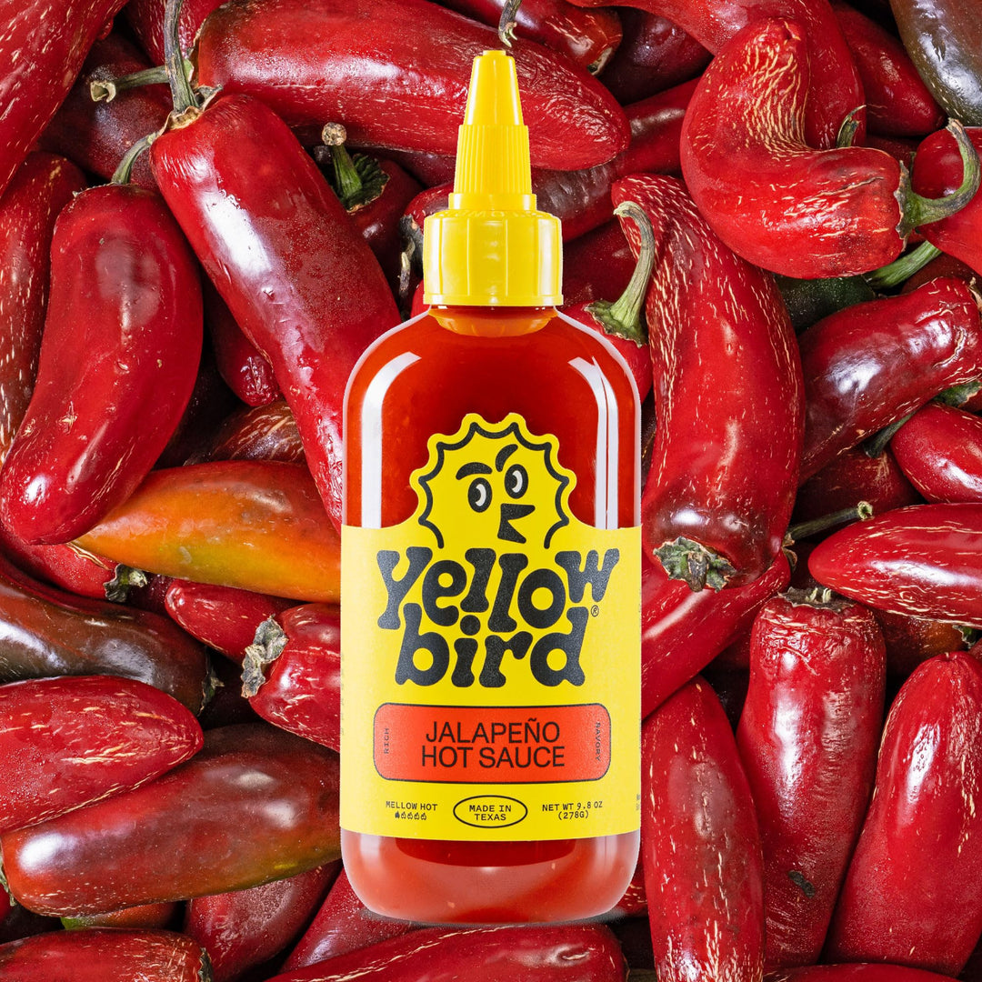 Yellowbird Foods Classic Jalapeño Hot Sauce, Mellow Hot, 9.8 oz