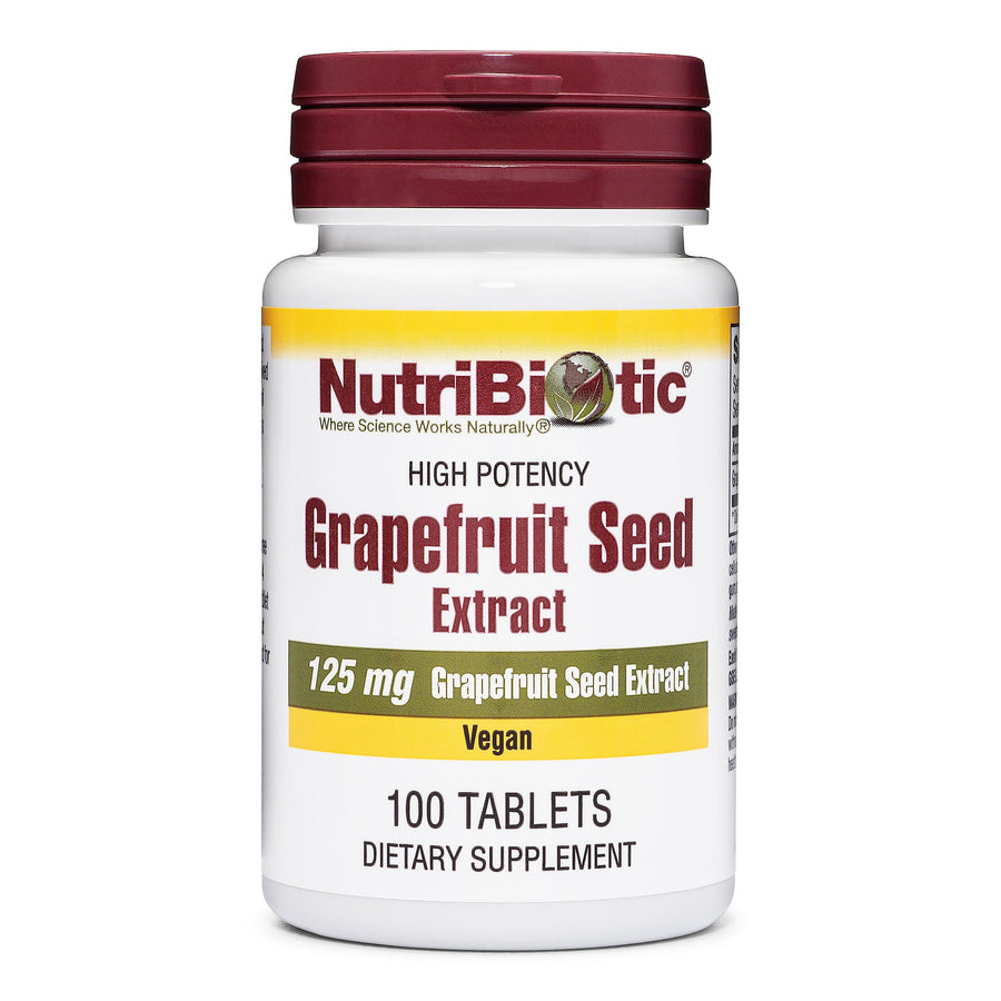 NutriBiotic Grapefruit Seed Extract, 125 mg, 100 Count