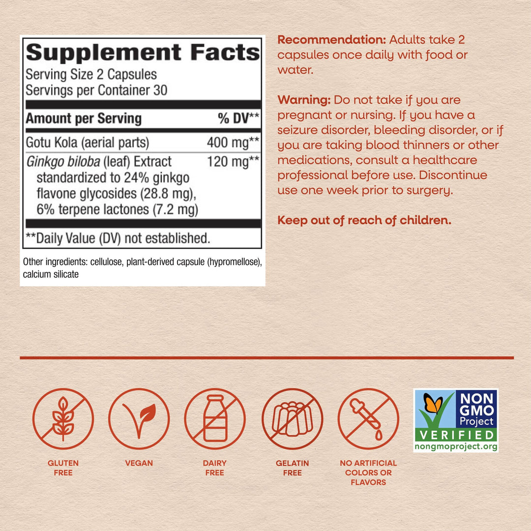 Nature's Way Ginkgo, 60 Count