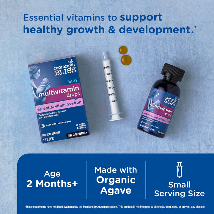 Mommy's Bliss Baby Multivitamin And Iron, 30 ml