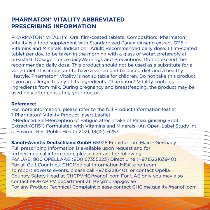 Pharmaton Capsules, 30 Count