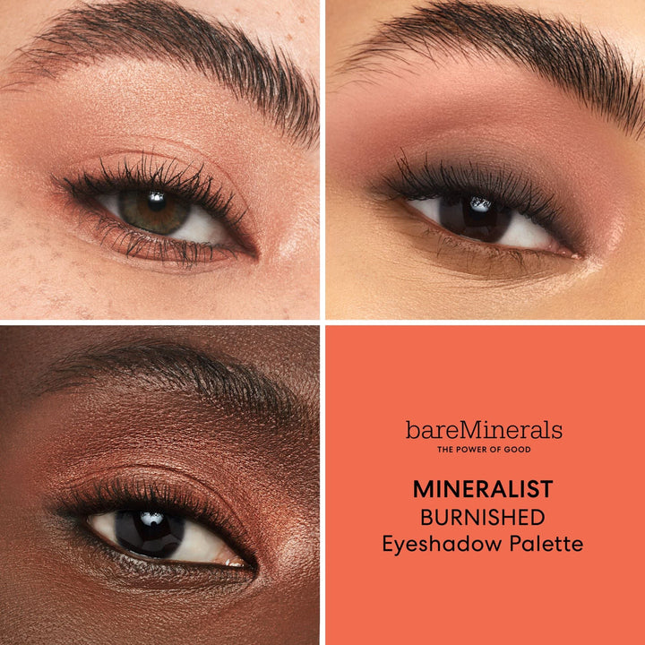 bareMinerals Mineralist Eyeshadow Palette, Burnished, 0.24 oz