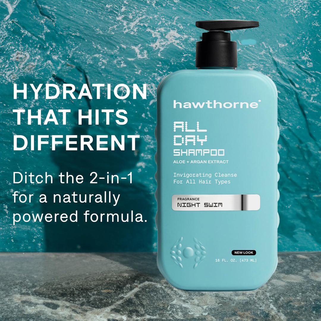 Hawthorne All Day Shampoo, Night Swim, 16 oz, Pack of 2