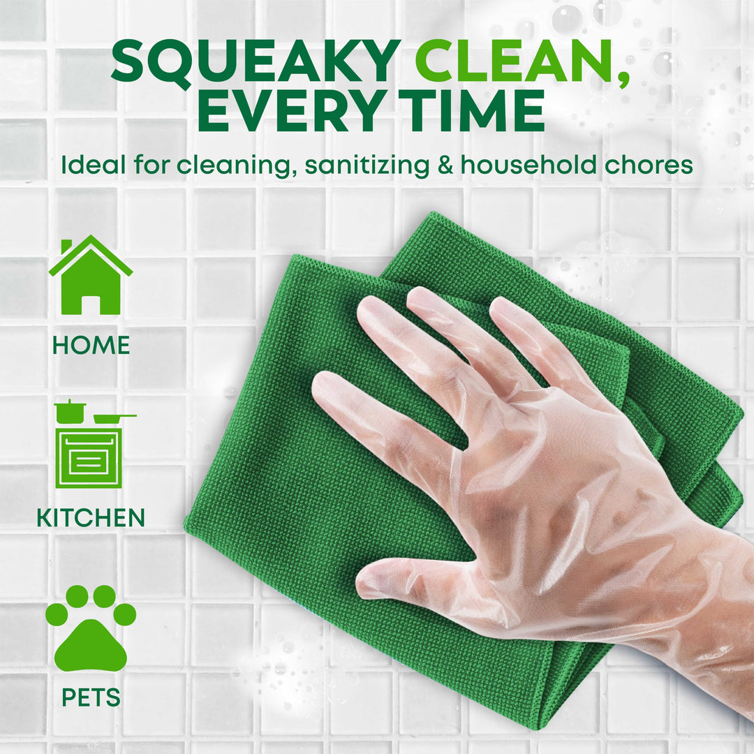 Keppi Disposable Plastic Gloves, One Size, 600 Count