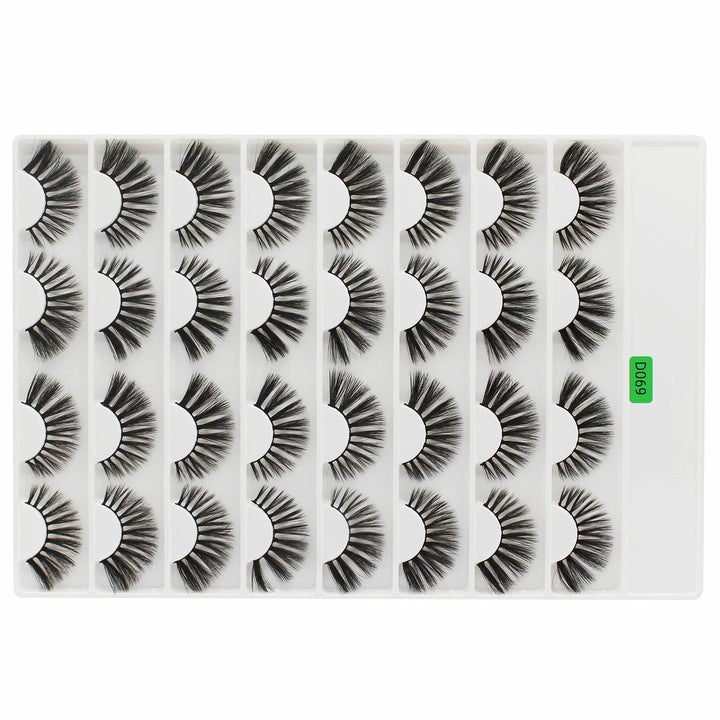 Vayator 3D Mink False Eyelashes, D069, 16 Pairs