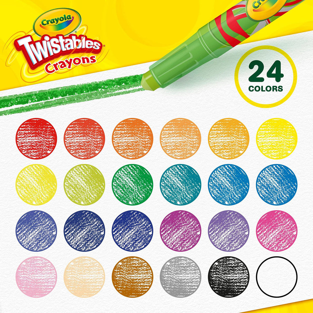 Crayola Twistables Crayons Coloring Set, Mini, Assorted, 24 Count