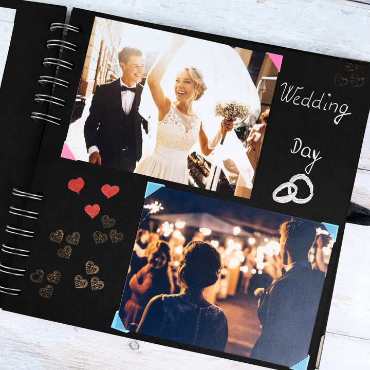 Bstorify Square Scrapbook Photo Album, 60 Pages, 21 x 21 cm