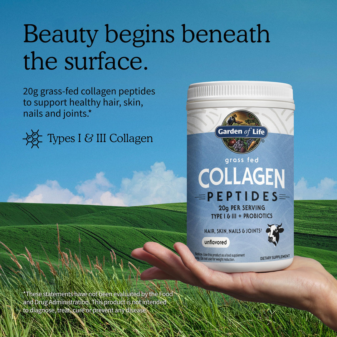 Garden of Life Collagen Powder, Unflavored, 28 Servings
