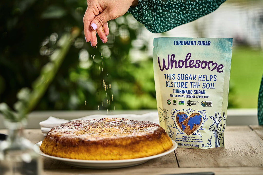 Wholesome Regenerative Organic Turbinado Sugar, 24 oz