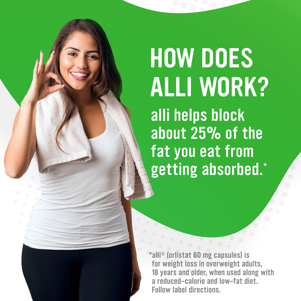alli Weight Loss Capsules, 60 mg, 120 Count