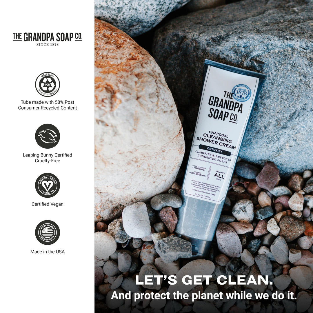 Grandpa's Charcoal Cleansing Shower Cream